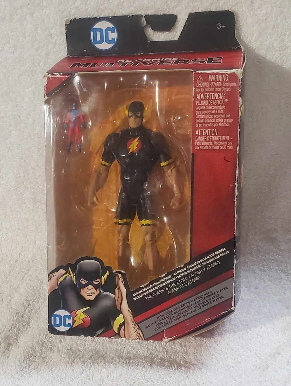 DC Black Flash Action Figure with Yellow Boots and Red Lightning Emblem